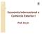 Economia Internacional e Comércio Exterior I. Prof. Ary Jr.
