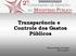 Transparência e Controle dos Gastos Públicos. Glaucia Elaine de Paula 08/11/2011
