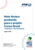 Nota técnica produzida para o projeto Cresce Brasil + Engenharia + Desenvolvimento