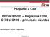 Pergunte à CPA. EFD ICMS/IPI Registros C100, C170 e C190 principais dúvidas