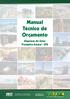 Manual Técnico de Orçamento. Empresas do Setor Produtivo Estatal - SPE