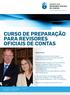 CURSO DE PREPARAÇÃO PARA REVISORES OFICIAIS DE CONTAS