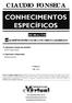 CLAUDIO FONSECA CONHECIMENTOS ESPECÍFICOS