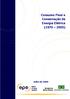 Consumo Final e Conservação de Energia Elétrica (1970 2005)