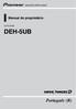 Manual do proprietário CD PLAYER DEH-5UB. Português (B)