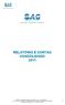 RELATÓRIO E CONTAS CONSOLIDADO 2011