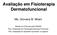 Avaliação em Fisioterapia Dermatofuncional