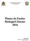 Planos de Ensino Biologia/Ciências 2016