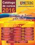 Catálogo de cursos 2016