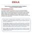 EBOLA. Informe técnico e orientações para as ações de vigilância e serviços de saúde de referência