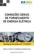 CONDIÇÕES GERAIS DE FORNECIMENTO DE ENERGIA ELÉTRICA