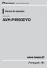 Manual de operação DVD PLAYER AVH-P4950DVD. Português (B)