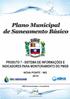 MUNICÍPIO DE NOVA PONTE Plano Municipal de Saneamento Básico Sistema de Informações e Indicadores para Monitoramento do PMSB
