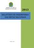 RELATÓRIO DE DESEMPENHO DAS METAS NACIONAIS
