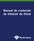 Manual de conteúdo da Intranet da Derat