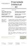 Propriedade Intelectual nº. 40