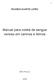 Manual para coleta de sangue venoso em caninos e felinos