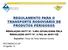 REGULAMENTO PARA O TRANSPORTE RODOVIÁRIO DE