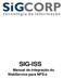 SIG-ISS Manual de integração do WebService para NFS-e