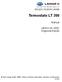 Termostato LT 200. Manual. Janeiro de 2006, Segunda Edição DOC022.79.00742.JAN06