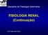 FISIOLOGIA RENAL (Continuação)