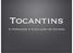 Tocantins. A Formação e Evolução do Estado