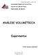 Universidade Federal de Juiz de Fora Instituto de Ciências Exatas Departamento de Química ANÁLISE VOLUMÉTRICA Experimentos