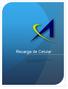 Recarga de Celular. Manual desenvolvido para Célula Financeira Equipe Avanço Informática