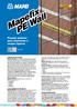 Mapefix PE Wall. Fixação química para alvenarias e cargas ligeiras