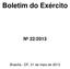 Boletim do Exército Nº 22/2013