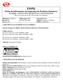 Aprovação: P&D Químico: Adelice F. de Moraes CRQ n o : 004215189. Elaborado: 27/07/2011 Revisão: 00 Página 1 de 6. Elaboração: P&D Solange Hernandes