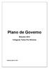 Plano de Governo. Eleições 2012 Coligação Todos Por Silveiras