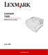 Lexmark T420. Referência do usuário. junho 2002. www.lexmark.com