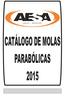 CATÁLOGO DE MOLAS PARABÓLICAS 2015