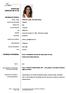 EUROPASS CURRICULUM VITAE