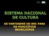 SISTEMA NACIONAL DE CULTURA AS VANTAGENS DO SNC PARA OS MUNICÍPIOS BRASILEIROS