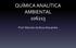 QUÍMICA ANALÍTICA AMBIENTAL 106213. Prof. Marcelo da Rosa Alexandre