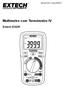 Multímetro com Termômetro IV Extech EX230