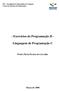- Exercícios de Programação II - Linguagem de Programação C