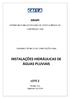 INSTALAÇÕES HIDRÁULICAS DE ÁGUAS PLUVIAIS SINAPI LOTE 2 SISTEMA NACIONAL DE PESQUISA DE CUSTOS E ÍNDICES DA CONSTRUÇÃO CIVIL