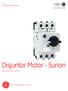 GE Industrial Solutions. Disjuntor Motor - Surion. Norma IEC (0,1 a 63A) GE imagination at work