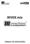 WVOX mix JC215T ACTIVE / JC215T PASSIVE MANUAL DE INSTRUÇÕES