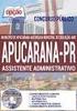 CARGO: ASSISTENTE ADMINISTRATIVO
