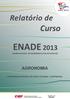 ENADE 2013 EXAME NACIONAL DE DESEMPENHO DOS ESTUDANTES AGRONOMIA UNIVERSIDADE FEDERAL DE SANTA CATARINA - CURITIBANOS