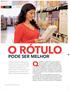 O RÓTULO. Quantidade de calorias, teor de sódio, gorduras PODE SER MELHOR CAPA