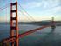Estática. Vista da estrutura da ponte Golden Gate, São Francisco, Califórnia (EUA).
