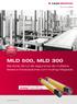 MLD 500, MLD 300. easy handling. Barreiras de luz de segurança de múltiplos feixes e transceptores com muting integrado.