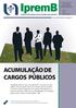 ACUMULAÇÃO DE CARGOS PÚBLICOS