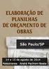 PLANILHA DE ORÇAMENTO PARA OBRAS E SERVIÇOS DE ENGENHARIA