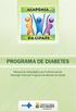 PROGRAMA DE DIABETES. Manual de Orientações aos Profissionais de Educação Física do Programa Academia da Cidade